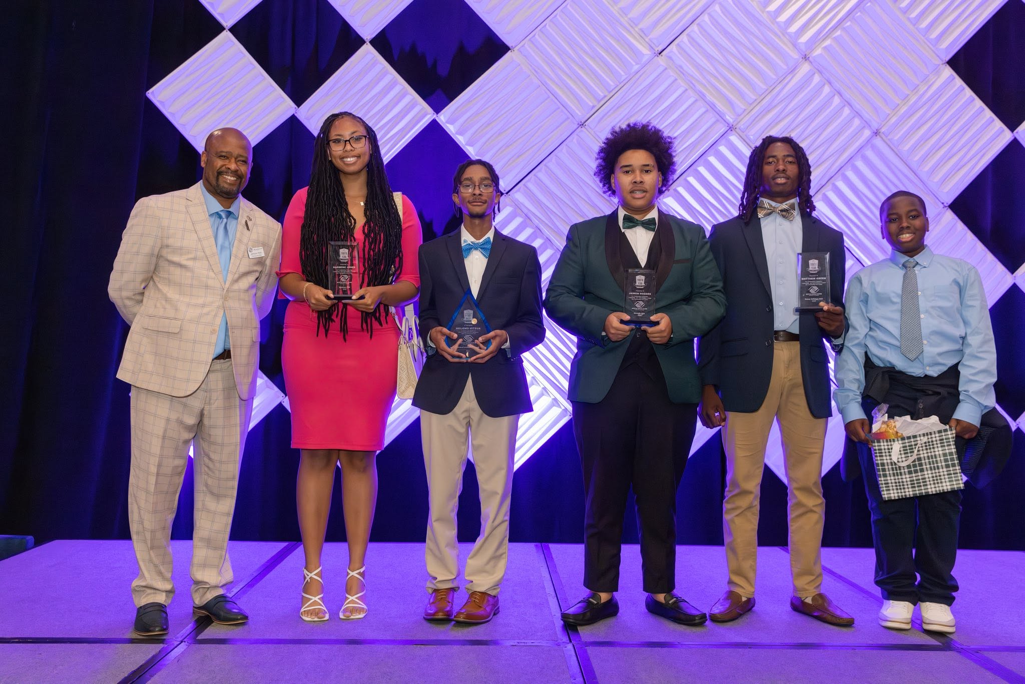 Youth of the Year honorees on stage